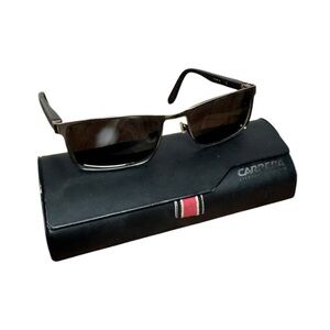 Carrera Black and Silver Glasses Frames with Case
